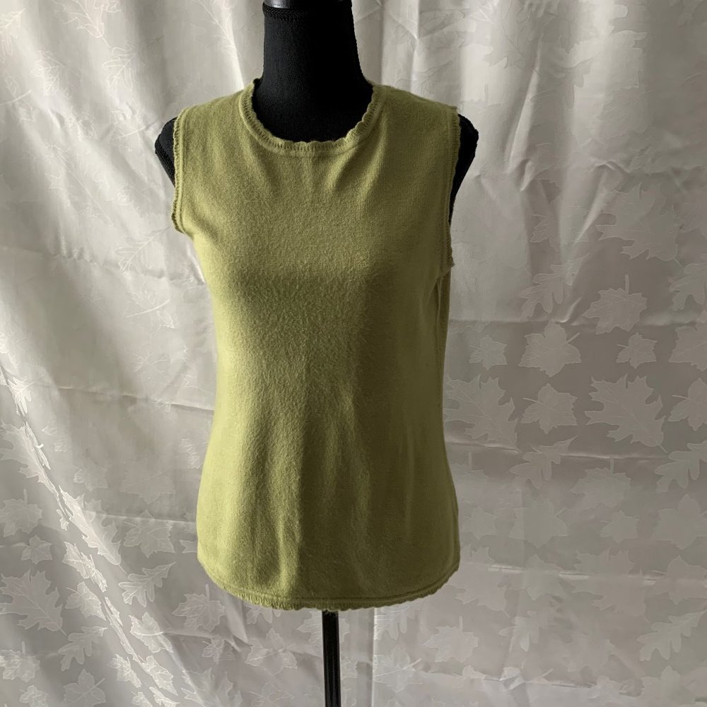 White Stag Woman's Sweater Tank Top, Small, Green